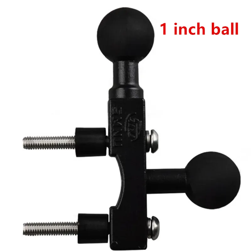 Motorcycle Handlebar Brake Clutch Control Base Combo w/ 1 inch Double ball head for to work with gopro camera ram mount