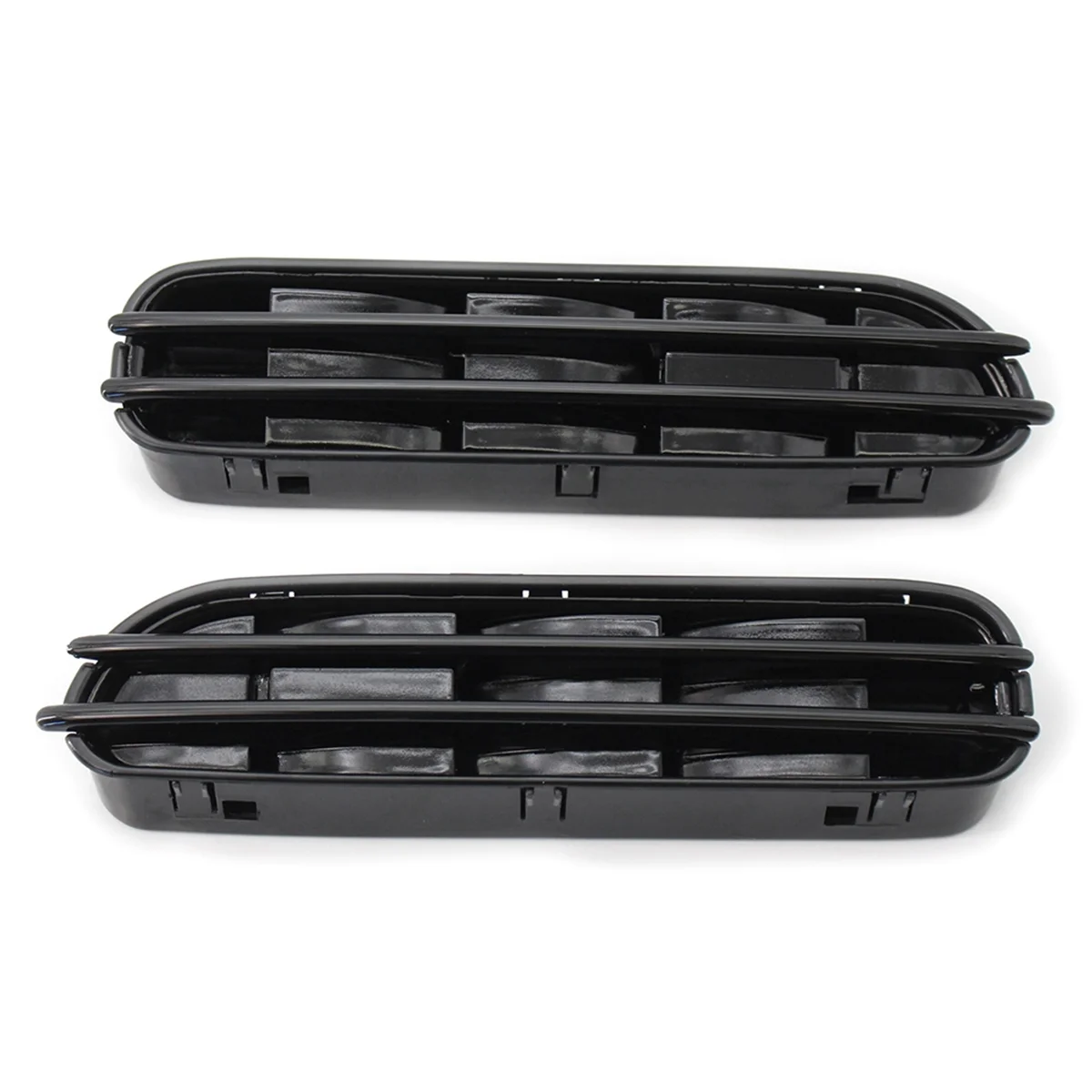 1Pair Car Side Wing Fender Air Flow Vents Grille Grill for BMW E60/E61 E39 M5 Glossy Black