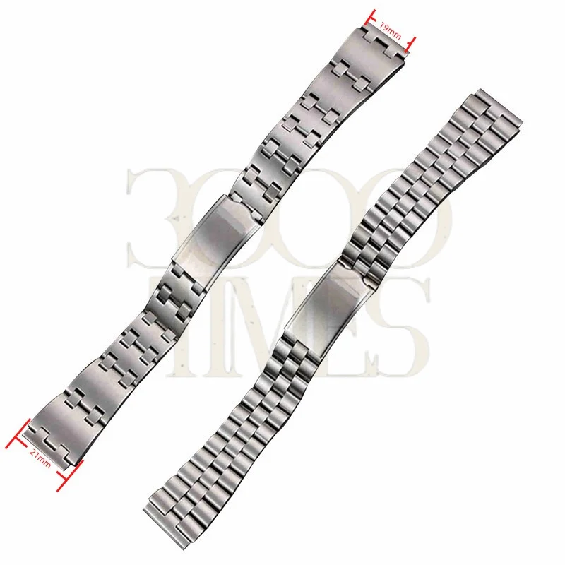 19MM Solid Stainless Steel Replacement UFO Flat End Watch Bracelet Band Strap Fit For SKX 6138 6106 6119 4006 Sport 5 Watch