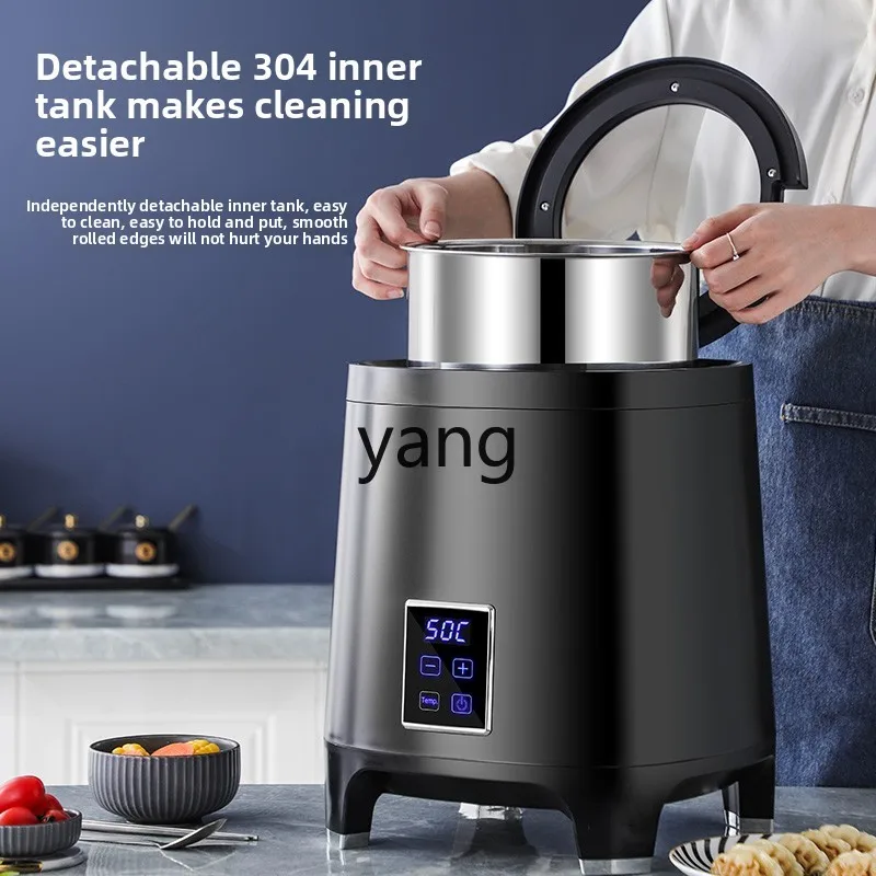 Cx stainless steel warm soup pot commercial upgraded buffet insulation bucket warm porridge pot