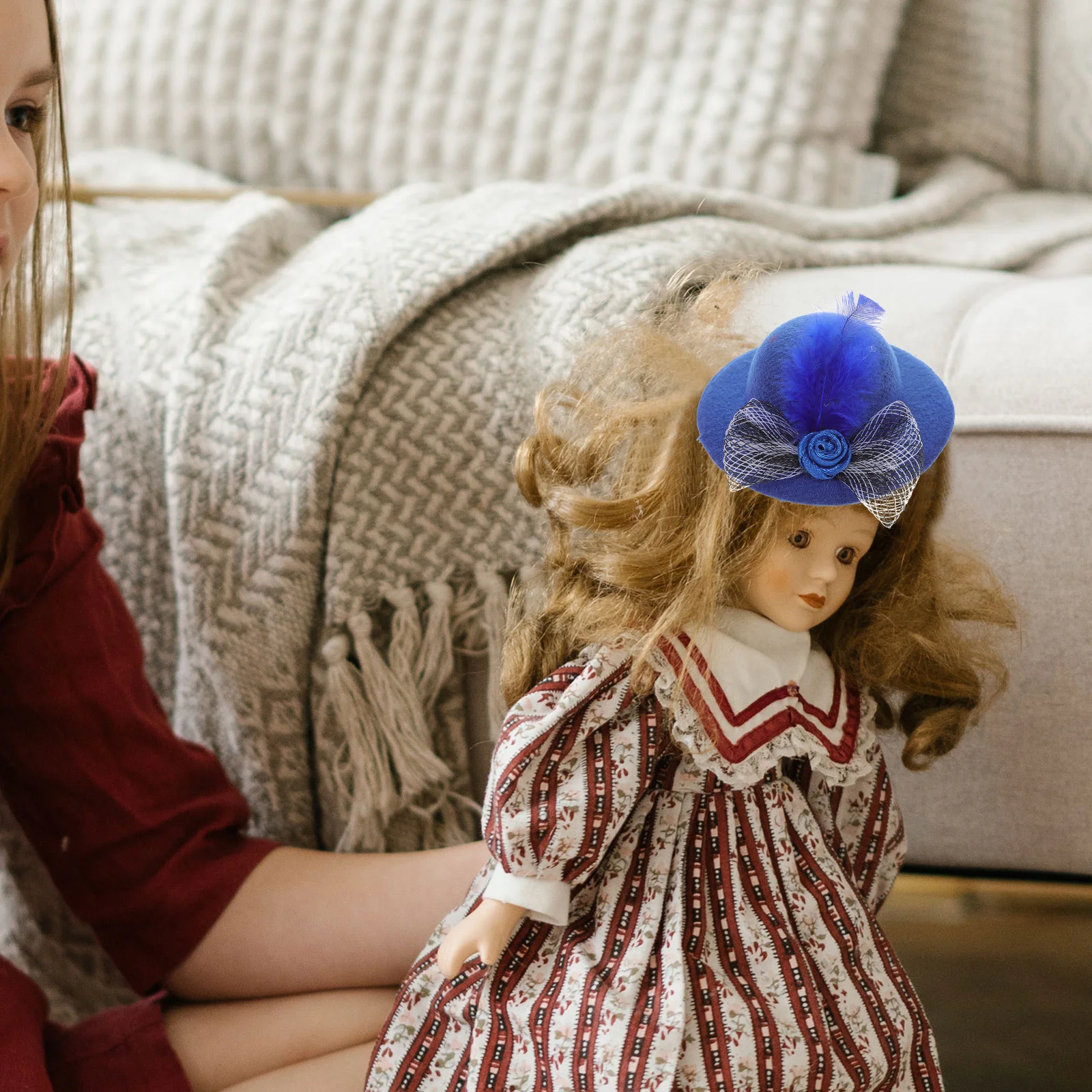 6 pçs mini chapéus para artesanato artesanal chá festa chapéus em miniatura minúsculo chapéu acessórios mini chapéu superior acessórios