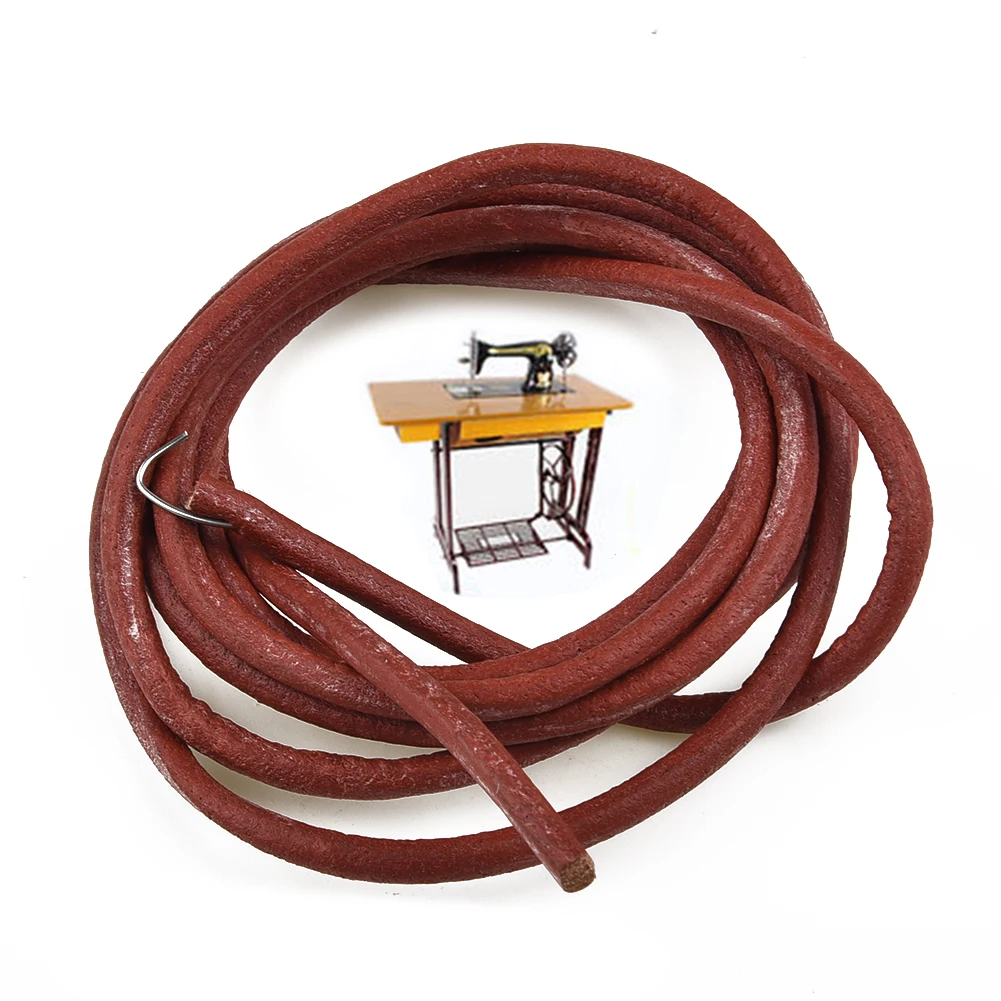 Replacement Vintage Antique Leather Treadle Belt Manual Rocking Industrial 1.72M Accessories For Sewing Machine