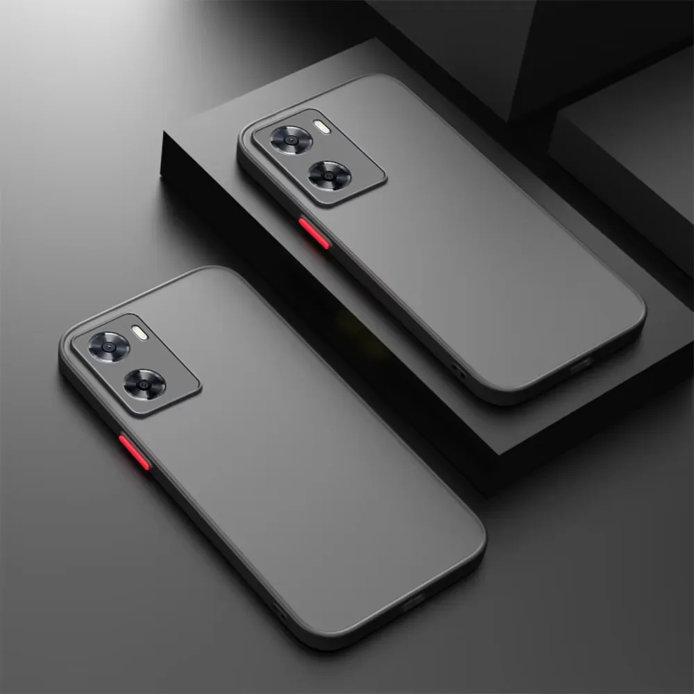 Shockproof Armor Matte Case For OPPO A78 5G A77 A77S A57 A57S A96 A76 A98 A58 A74 A54 A94 4G 5G Realme12 Pro Plus Hard PC Cover