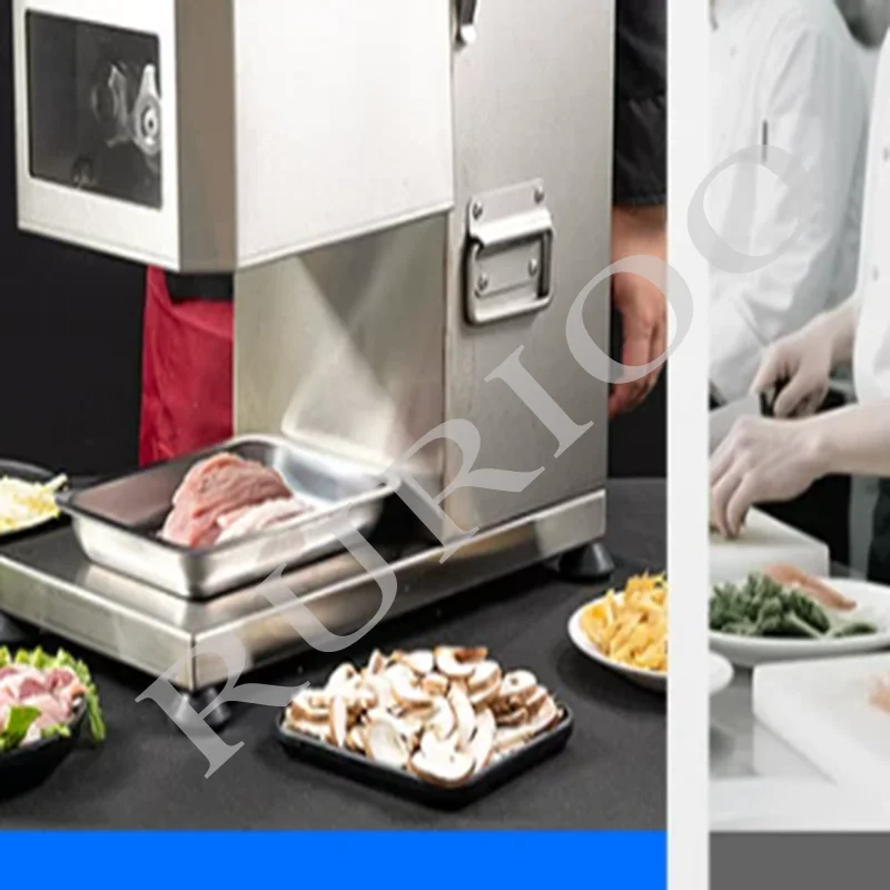 Commercial Automatic Meat Slicer Shredded Diced Machine Multi-function Vegetable Cutter Meat Slicer
