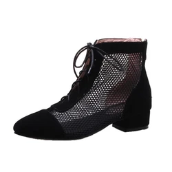 Short Shoes Low Heel Cool Boots Breathless Hollowed Out Women Summer Boots Ankle High