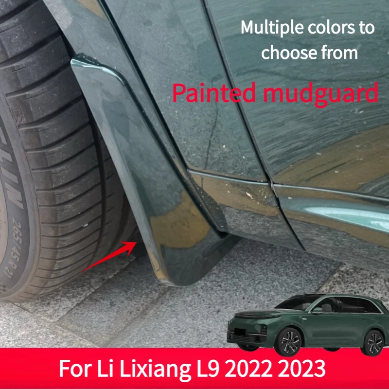 

Car Non-destructive Baking Paint Mudguards For Li Lixiang L9 2022 2023 Front & Rear Wheels Fenders Auto Accessories