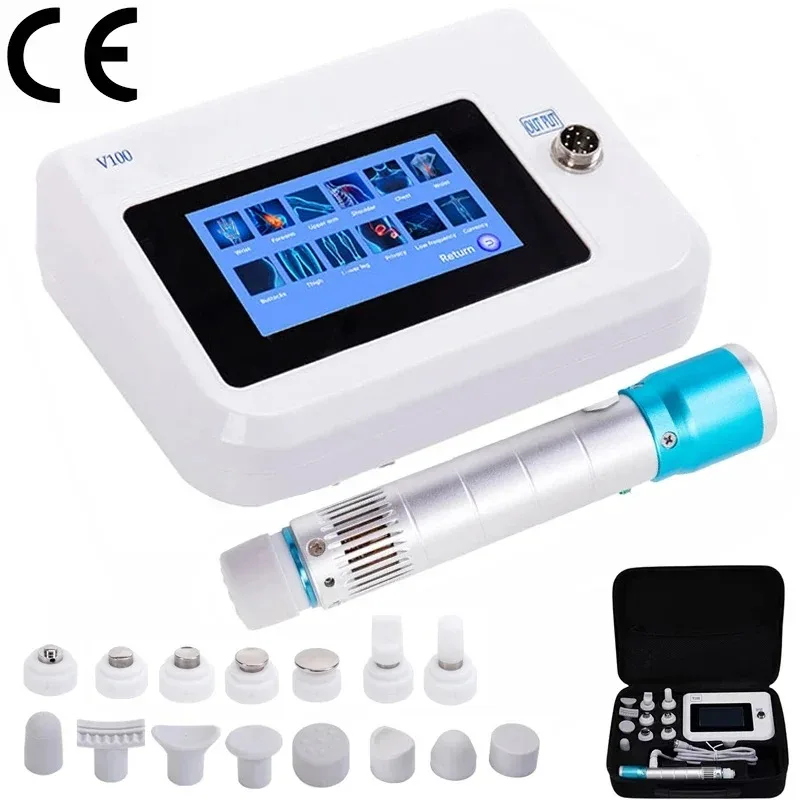 Portable Physical Therapy Equipment ED Electromagnetic Extracorporeal Shock Wave Therapy Machine Pain Relief Body Relax Massage