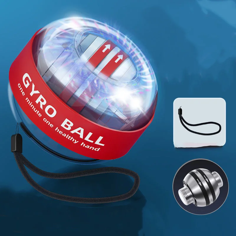

Wrist Exercise Equipment Fitness Forearm Exerciser Gyro Ball with LED Lights