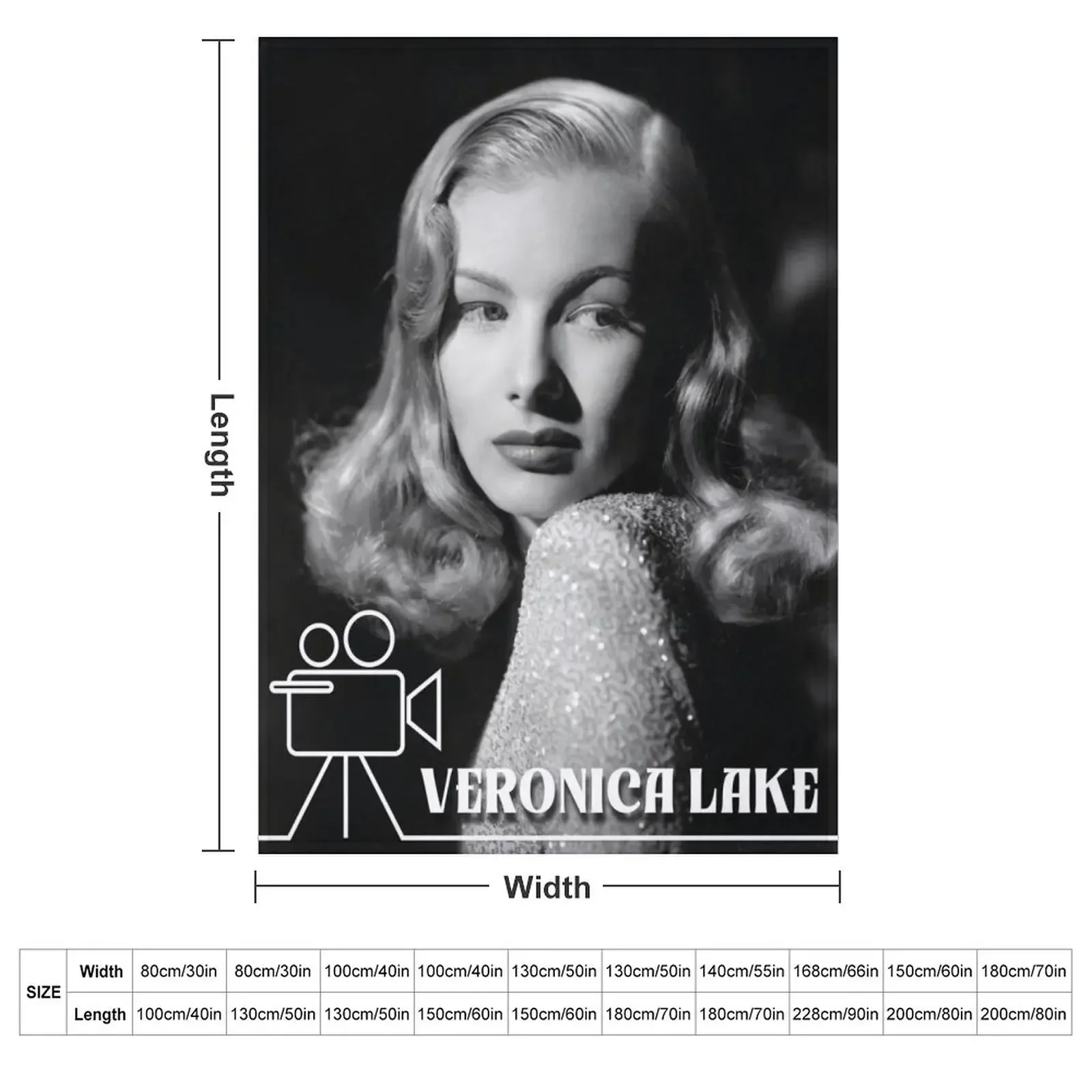 Veronica Lake Throw Blanket Cute Plaid Thins Decorative Sofas Hair Blankets