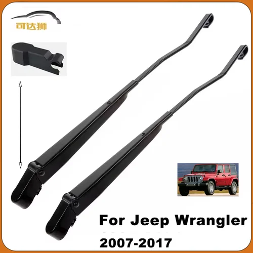 Limpiaparabrisas delantero de coche, brazo y tapa del limpiaparabrisas, lado izquierdo o derecho para Jeep Wrangler 2007 2008 2010 2017