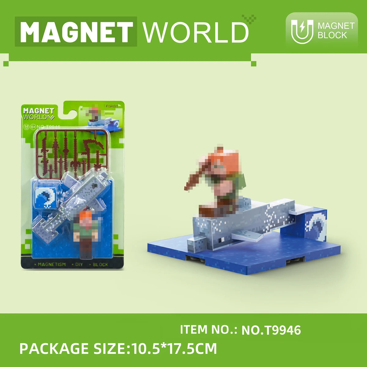 Magnetic World Magnetic doll Animal building blocks Magnetic building blocks various states children's educational magnetic toys