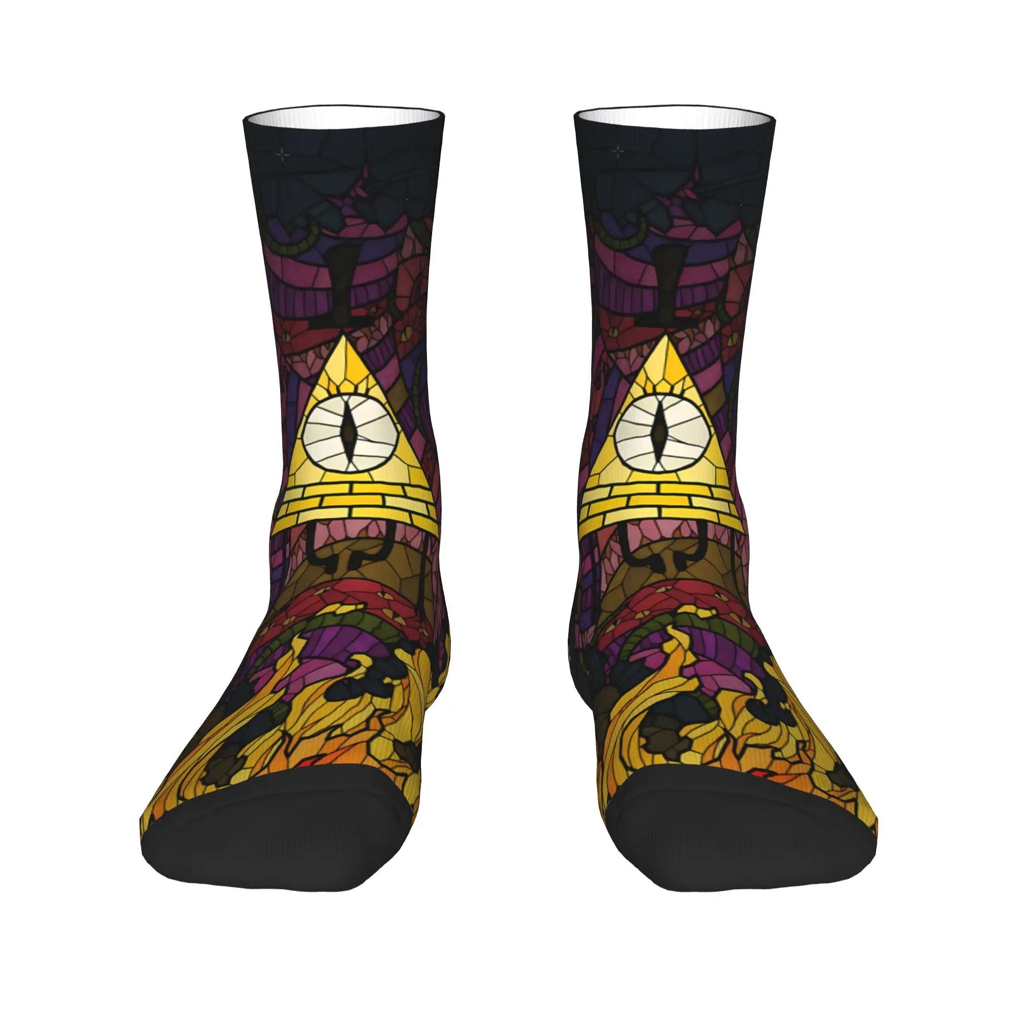 Bill Cipher  Stockings Gravitys Anime Falls Design Fashion Socks Spring Non Slip Socks Adults Men Outdoor Warm Soft Socks