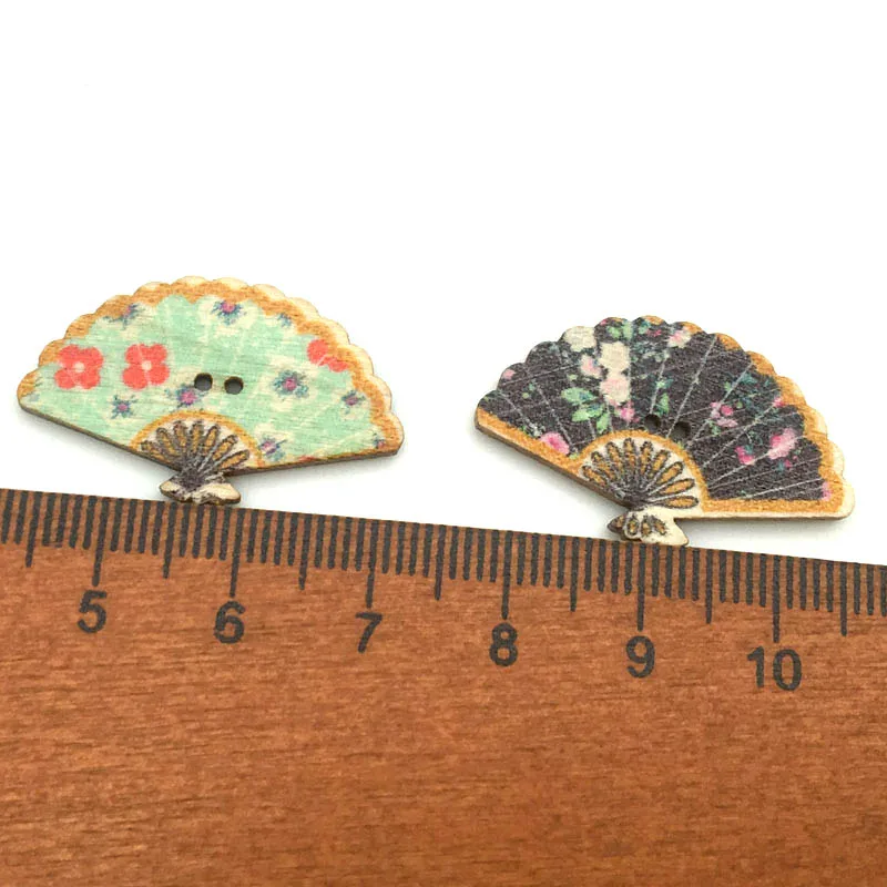 50 SZTUK 30X18mm Drewniane guziki w stylu japońskim DIY Szycie Scrapbooking Odzież Nakrycia głowy Ręcznie robione rękodzieło Akcesoria do dekoracji