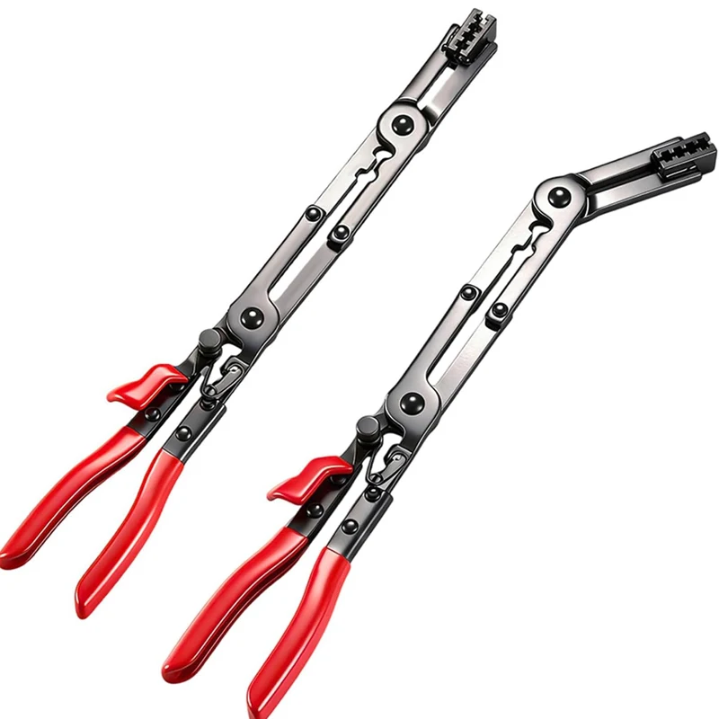 Heavy-duty Straight Hose Clamp Pliers with Locking Device Hose Pipes Reach Hose Clamp Pliers Tool Hose Auto Repair Tools