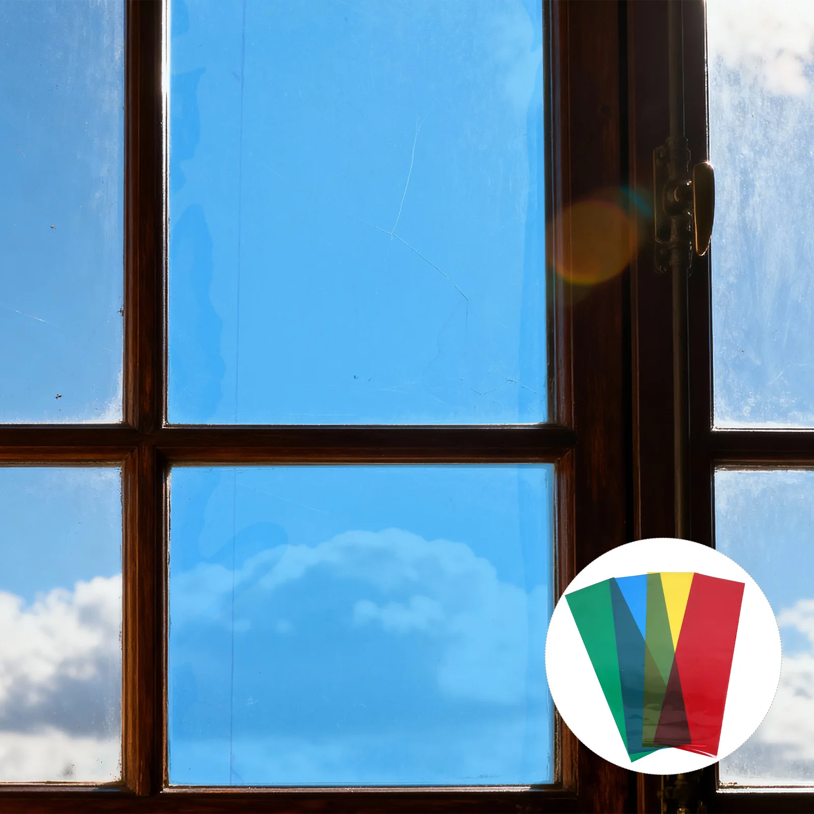 

4 Rolls Color Changing Window Film Self Adhesive Decorative Tint For Glass Windows Doors Kitchen Cabinets Photography Background