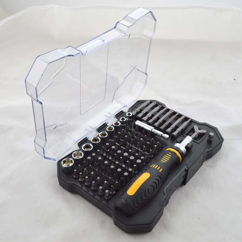 

HZF-8403, 105Pcs Precision Ratchet Screwdriver Set, Household Repair Tools for Computer & Mobile Phone