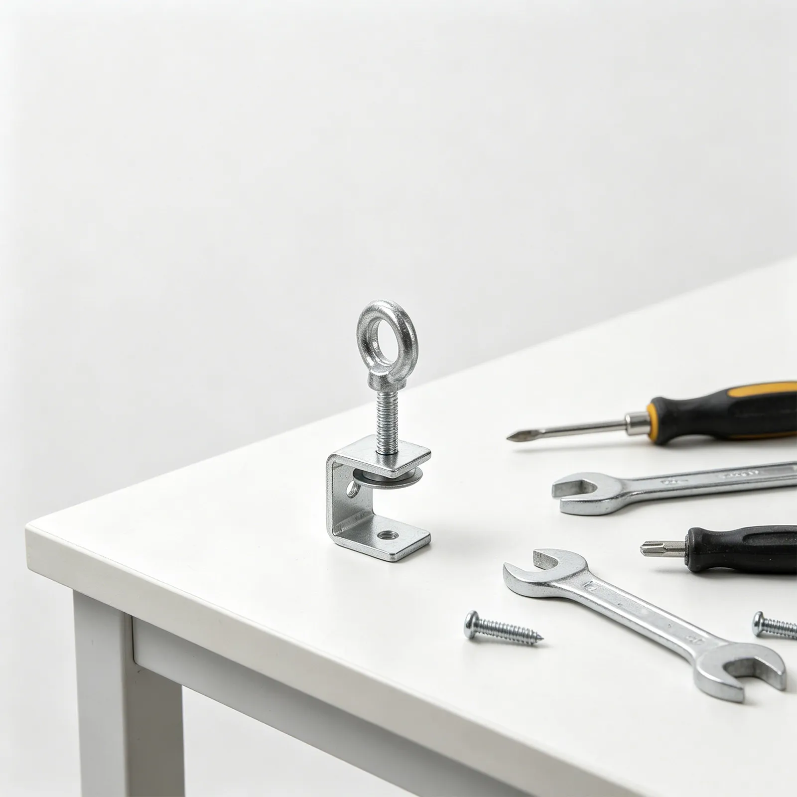 Stainless Steel C Clamp with Reinforced Frame for Precision Alignment Bonding Gluing and Temporary Fastening in Metalworking - view 2