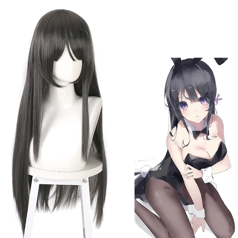Novo 2025 sakurajima mai cosplay traje para meninas halloween feminino preto sexy macacão rascal não sonha de coelho menina se ❤ ❤ dd