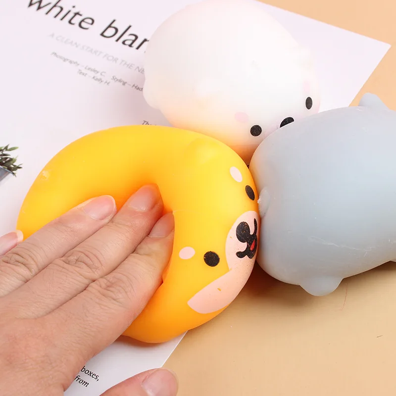 Anti Stress Ball Puppy shaped squeeze toy Decompressie Speelgoed Hand Oefening Gereedschap Anti Angst Stress Relief Stuiterbal
