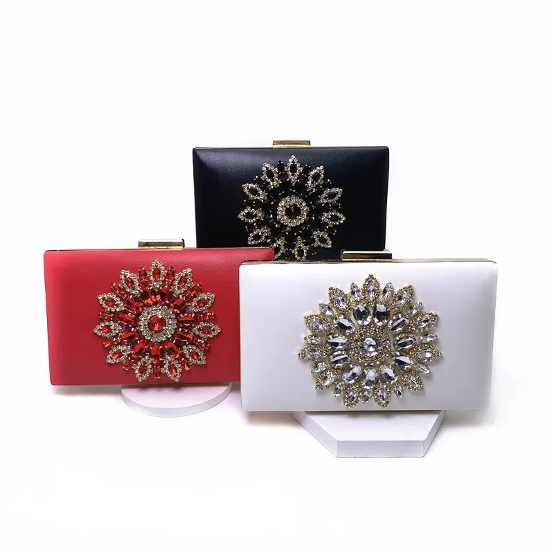 White Women Clutch Bag Wedding Clutch Purse Bridal Evening Crystal Summer Bags for Women 2021 Luxury Small Crossbody Bags