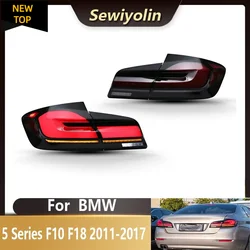 Car Accessories Led Tail Lights LCI For BMW 5 Series F10 F18 2011-2017 Plug And Play Animation Rear Lamps DRL Signal Automotive