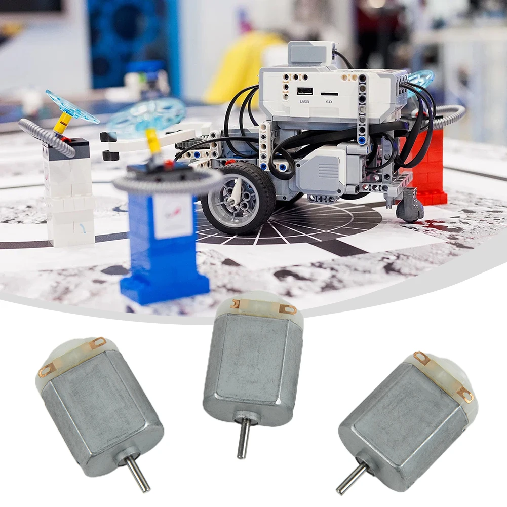 Set of 3 Small 130 DC Motors 3-5V for Toy Car DIY Small Fans Electric Toothbrush Hair Dryer and Small Household Appliances
