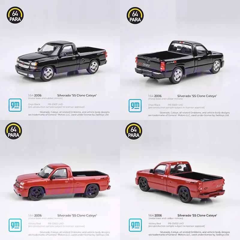 

PARA 64 Diecast 1:64 Scale Silverado 2006 Pickup Alloy Car Model Adult Classic Collection Souvenir Static Display Ornament