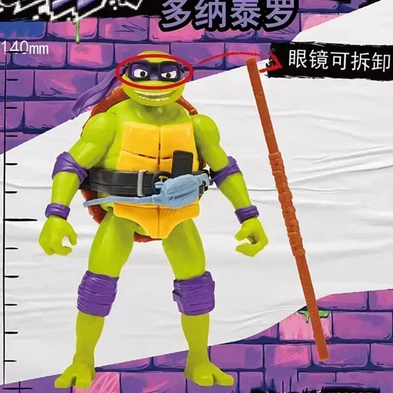 Ninja Turtles Anime Figures Mutant Mayhem Series Toy Model Pendant Joint Action Classical Children's Doll Pvc Birthday Gift Kids