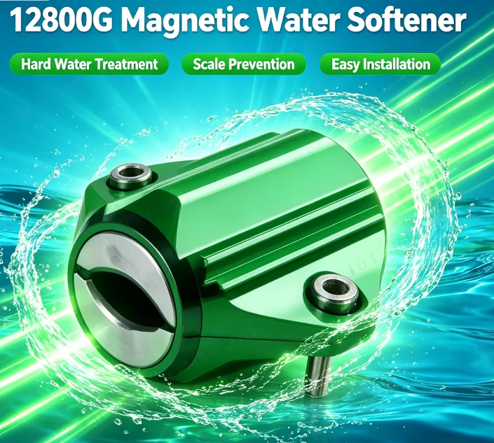 Easy Installation Magnetic Water Conditioner, 12800G No‑Power Water Softener for Household Pipe Hard Water Scale Prevention Tool
