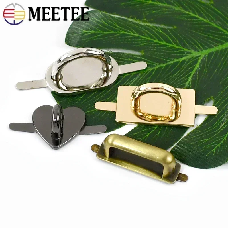 Meetee 2/4/10 pz metallo D anello fibbie borsa arco ponte connettore chiusura borsa borsa gancio Clip laterale gancio accessori per cucire fai da te