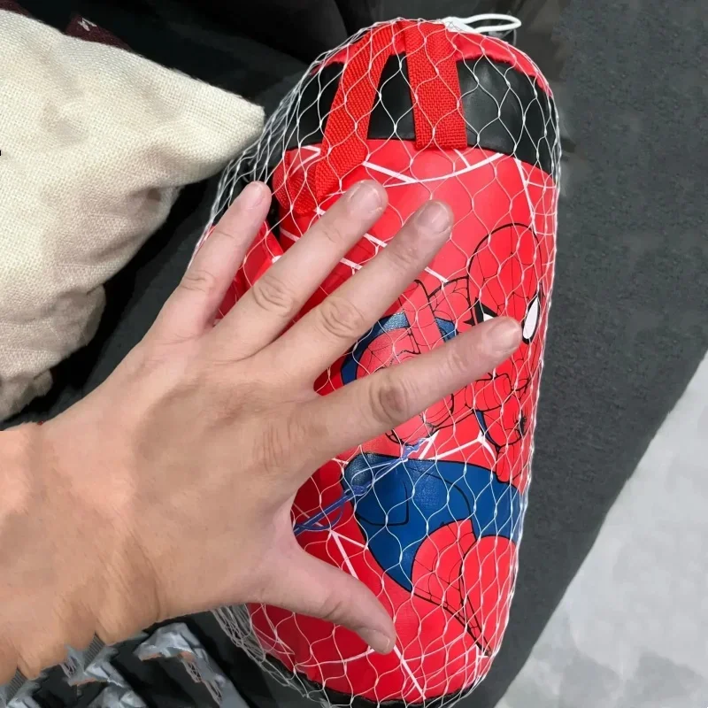 Regalo di Natale Spider Man Giocattolo Mini Set da boxe Guanto + Borsa di sabbia Anime Cartoon Sport Prop Forniture per allenamento fisico Regali giocattolo carino