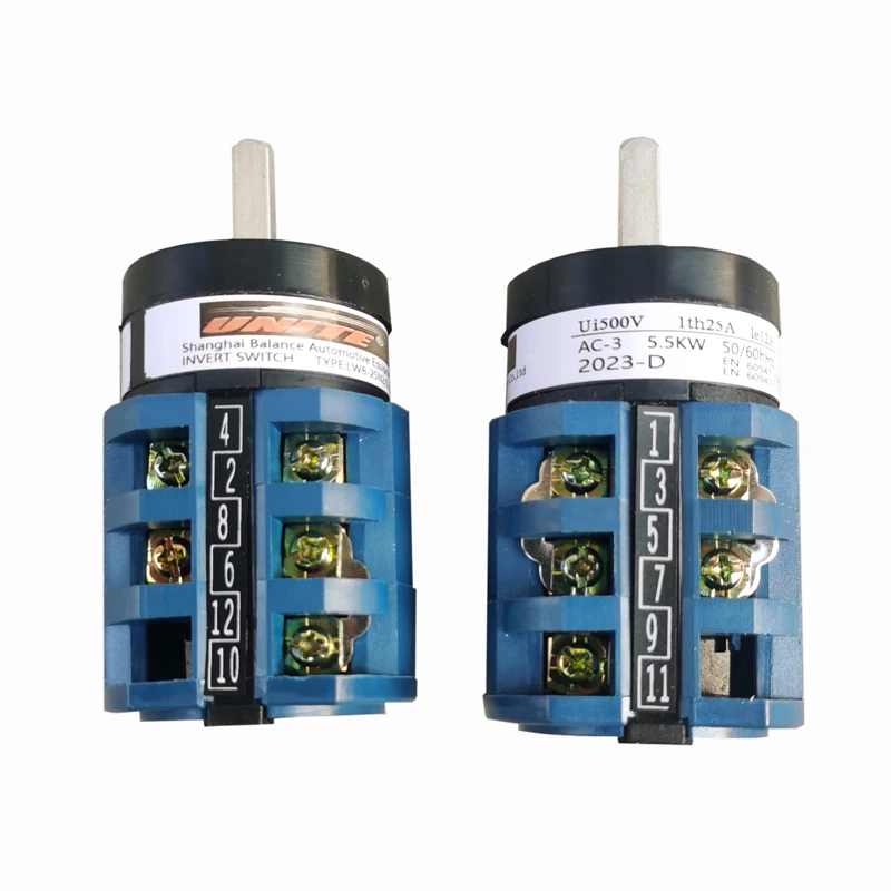 Ui-500V 25A  5.5W 50/60hHz UNITE tire dismantling machine dedicated forward and reverse reverse conversion switch 220V/380V