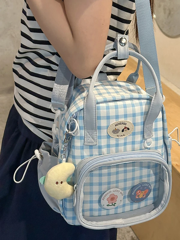 Japanischer Original Daily Vielseitiger Rucksack Sweet Campus Große Kapazität Zweidimensionaler College-Stil Damen-Lolita-Tasche Weiblich