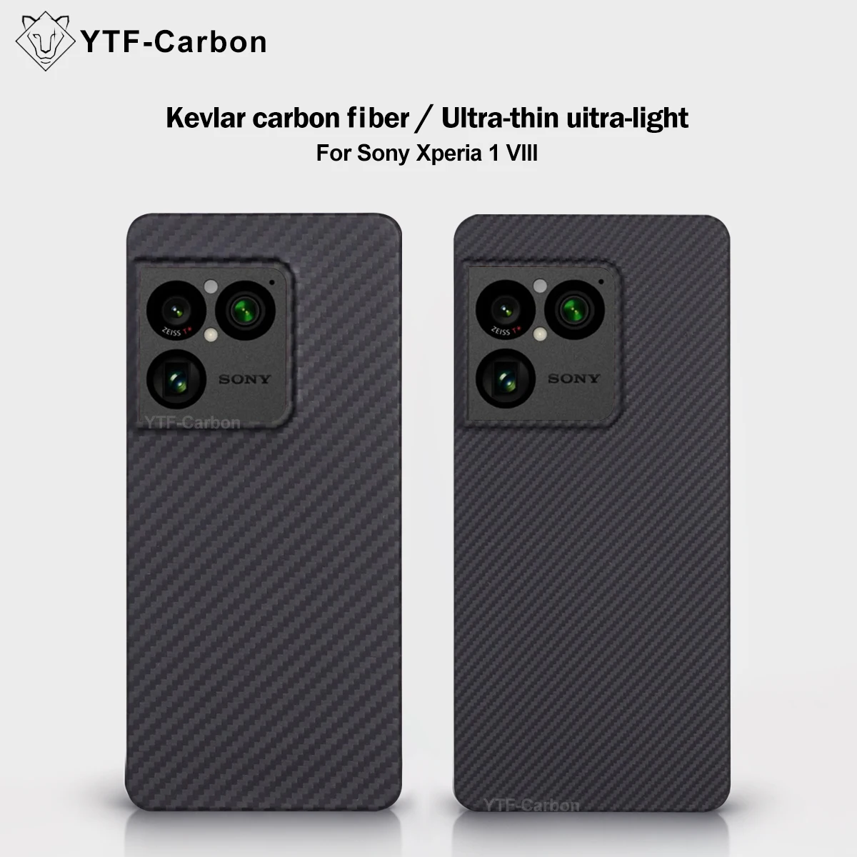 Funda magnética de fibra de carbono YTF-Carbon para Sony Xperia 1 VIII, cubierta de fibra de aramida para Magsafe Xperia 1 VIII, accesorio para teléfono móvil.