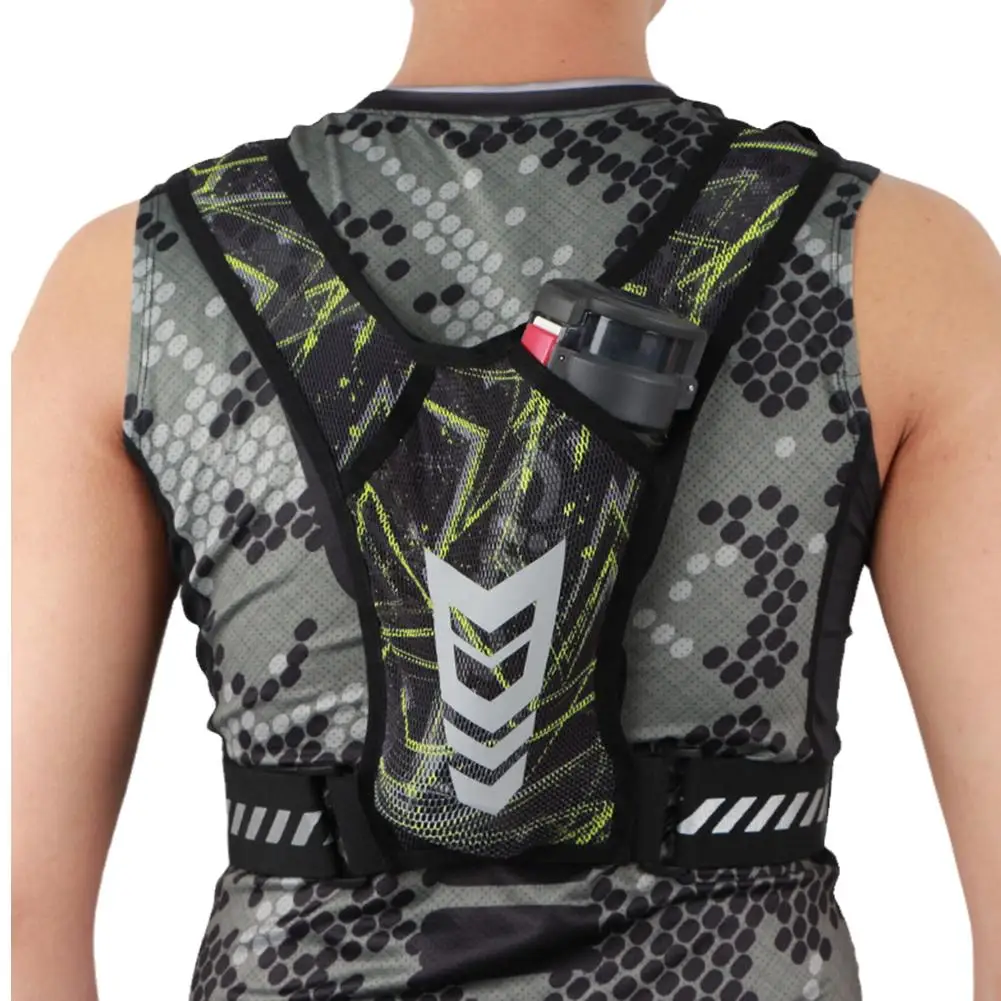 Reflective Running Backpack Universal Lightweight Sport Running Vest Mobile Phone Cards Bag For Jogging Fitness Male Female Vest