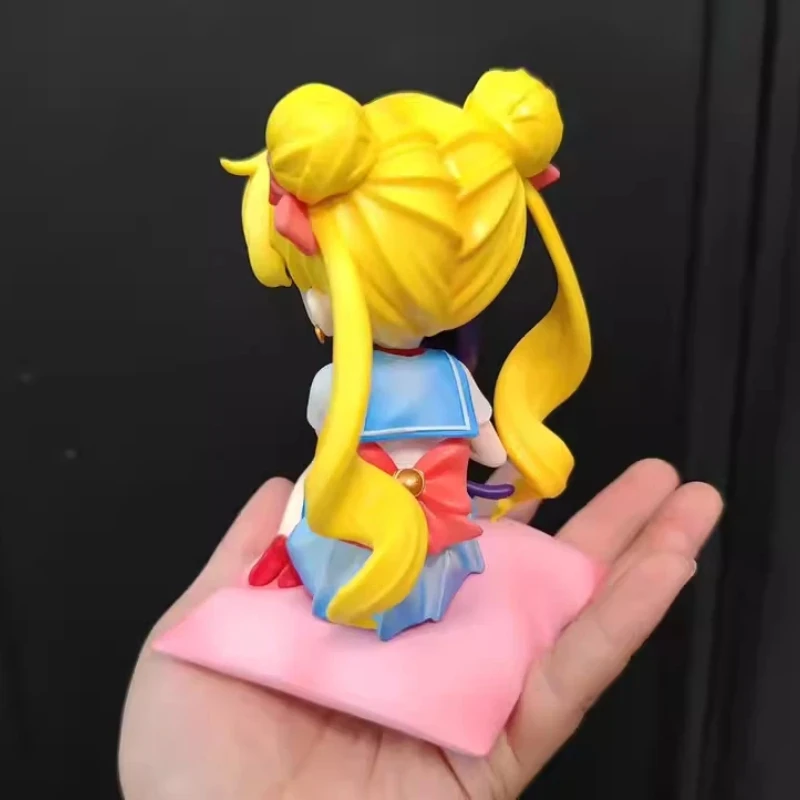 Kawaii Q-Style assis marin lune & Usagi Tsukino Gk Statue-anime assis châssis de voiture modèle ornements figurine à collectionner pour les Fans