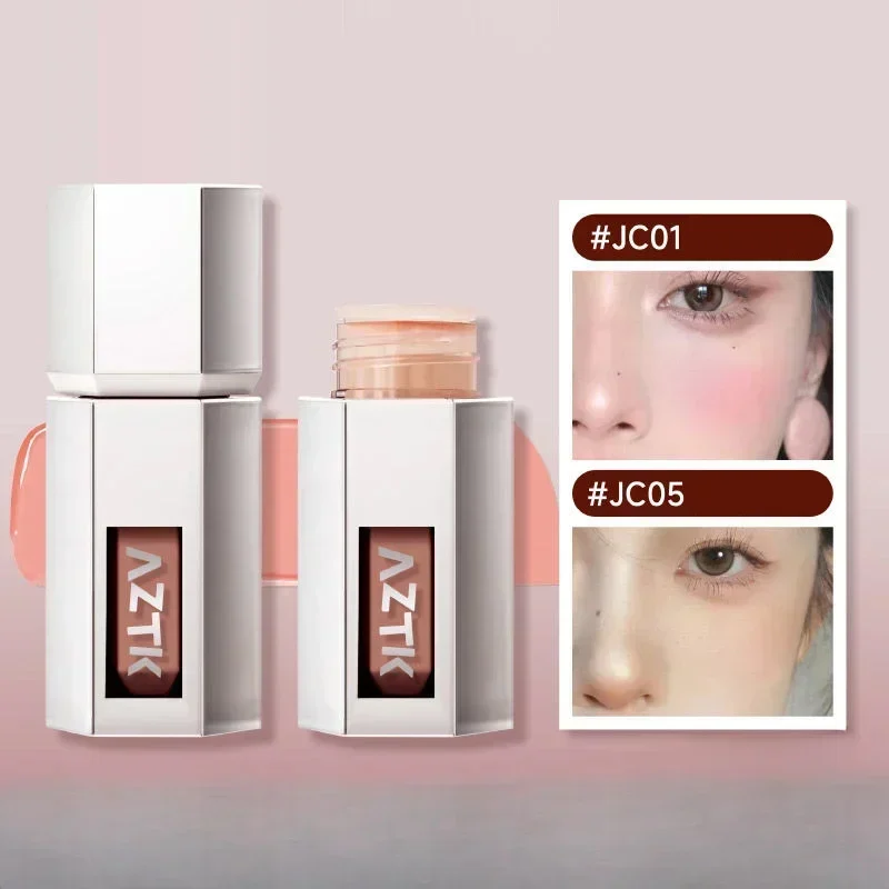 Liquid Blusher Tanned Jello Color Powder Rendering Moisturizing Longlasting Beauty Expands Contracts Cheek Face Blush Makeup 5ml