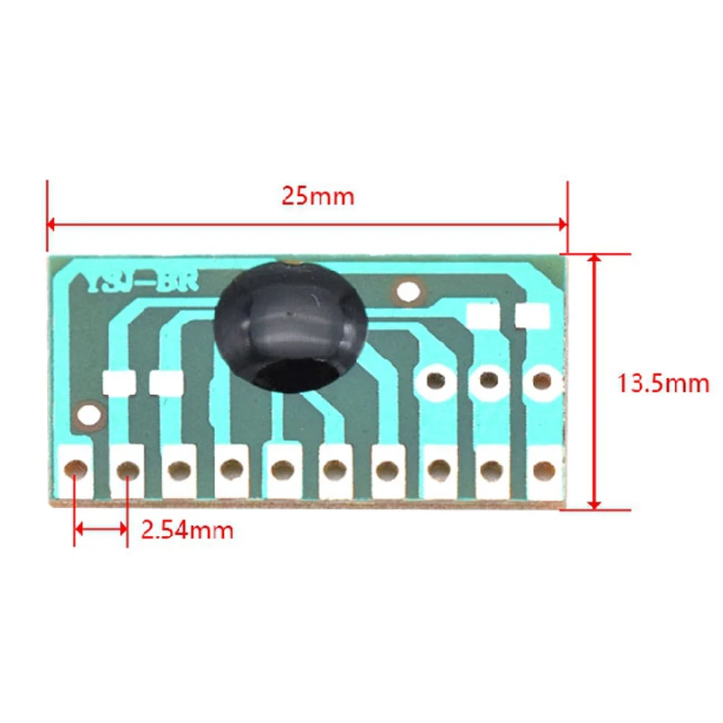 3V- 4.5V  4-way Fade Dimming IC Breathing Lamp Flashing Chip DIY Resistor Adjustable Slow Flash Control Board