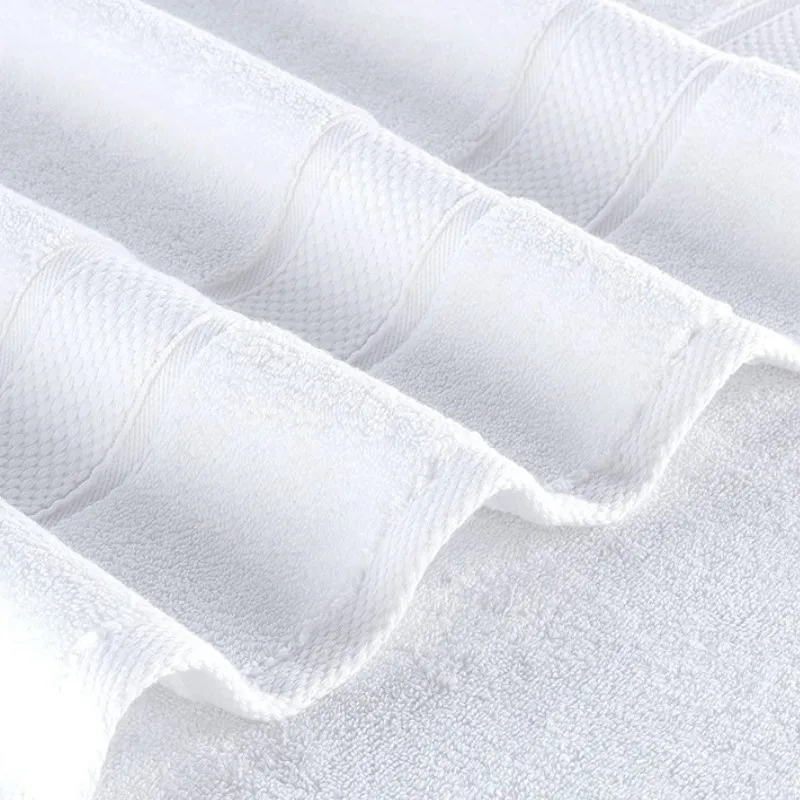 35x75cm and 70x140cm 2PCS Large White Bath Hand Towels Cotton Highly Absorbent Thick Towels For Bathroom Home Hotel Adult Gym