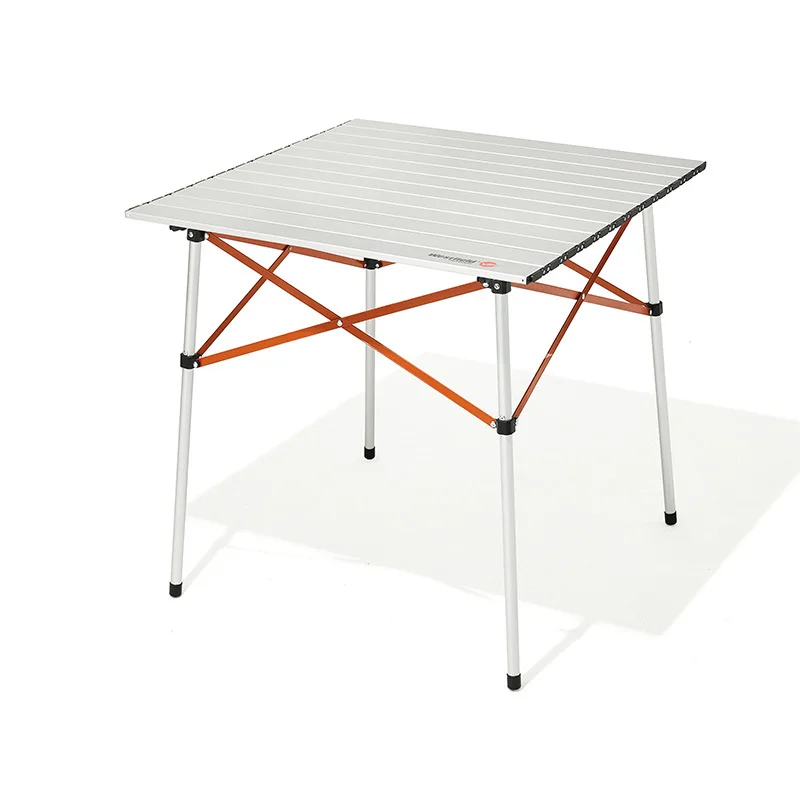 Table de pique-nique pliante en alliage d'aluminium, table à rouleaux jetables, table de camping portable, équipement de chaise, extérieur, nouveau, 2023