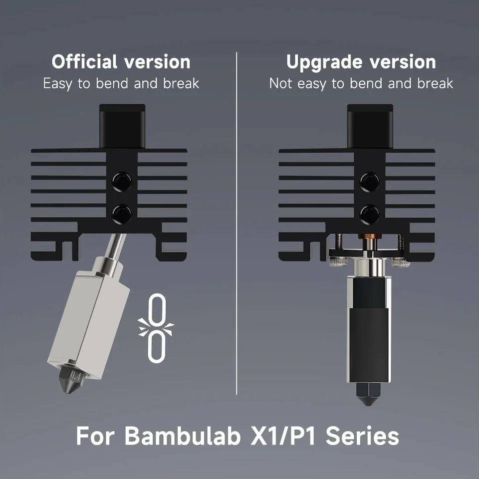 Zestaw Hotend do bambu lab X1 X1C P1P P1S hotend Upgrade 2.0 Wersja Hotend CHT Dysza do termistora Bambulab Hotend P1P