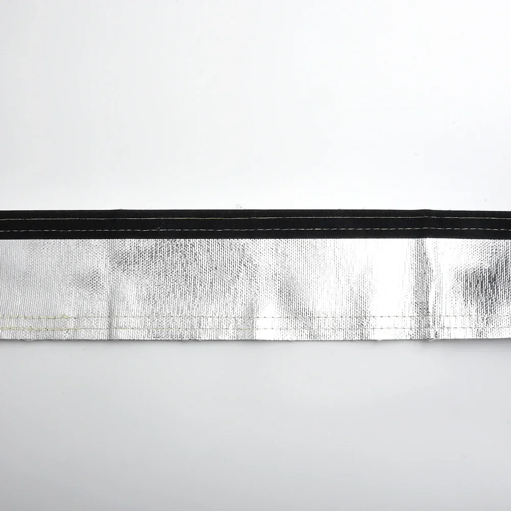 Wrap Hose Cover Convenient Heat Protect Replacement Sleeve Tubing Wire Black+Silver Removal Heat Shield Insulated