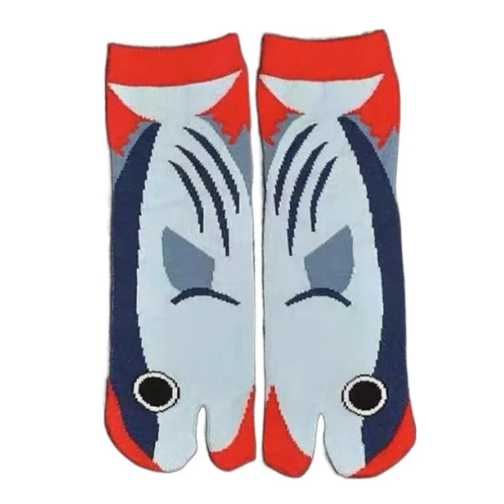 

Cute Deep-sea Animals Funny Fish Tube Socks Shark Flower Eel Toe Mid Calf Sock Whale Hosiery Two Toe Socks Gift