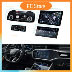 For 2023 2024 Audi A6 A7 Q7 Q8 2019-2024 Screen Protector Tempered Glass 9H Anti-glare Touchscreen Protective Film 10.1 Inch