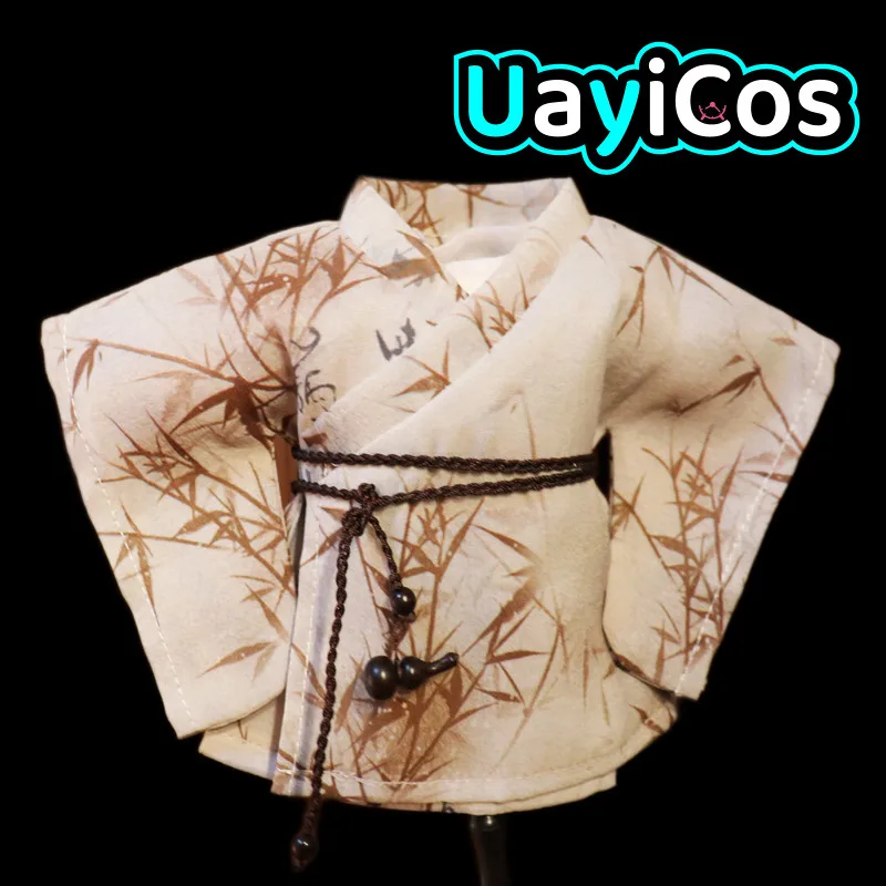 

Одежда для кукол 20 см, бамбуковые листья, винтажная древняя серо-коричневая одежда, костюм, мягкие плюшевые аксессуары для кукол, аниме-игрушки, подарки для детей