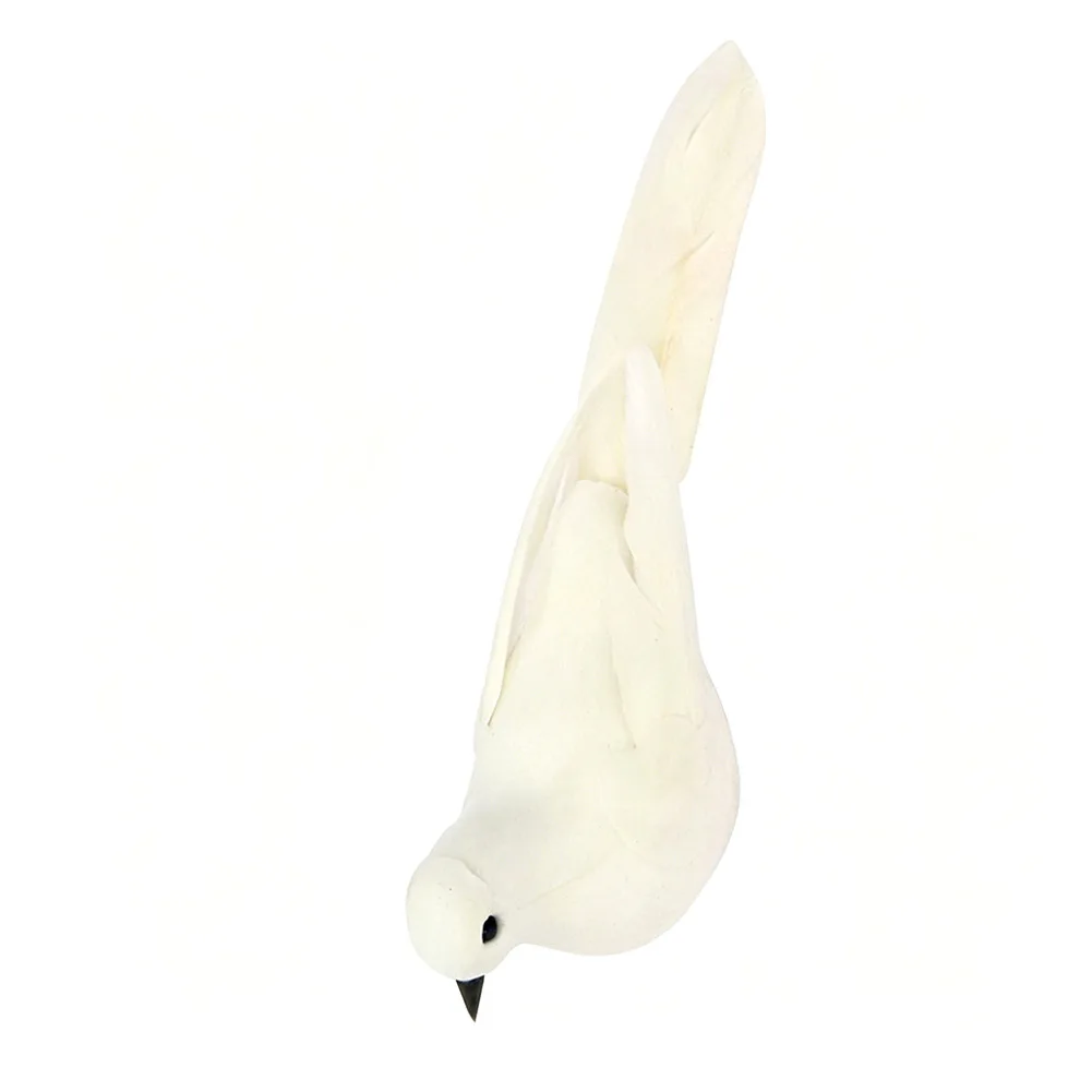 12pcs Simulated White Doves for Home Decor For Garden Centerpiece Table Display Foam Feather Ornament 11x4.5x5cm