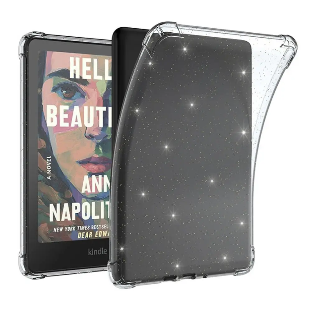 Transparent 7 inch eReader Case with Kickstand Clear Back Cover TPU for Kindle Paperwhite 2024 12th Generation/Colorsoft