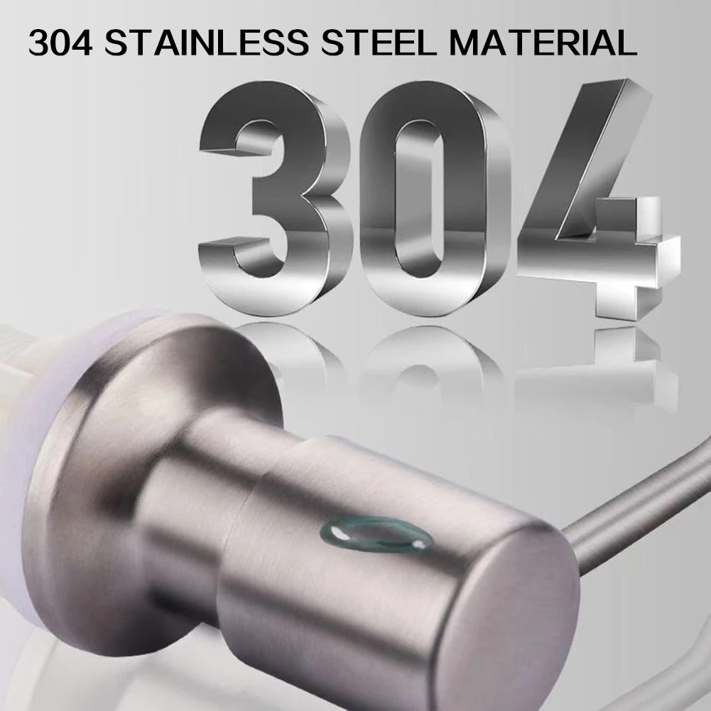 موزع صابون حوض المطبخ من الفولاذ المقاوم للصدأ مع أنبوب تمديد مدمج في موزع الصابون لترقية المطبخ المنزلي