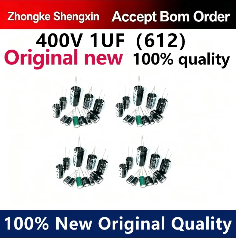 （5pcs-100pcs）400V 1UF (6 * 12) electrolytic capacitor brand new original