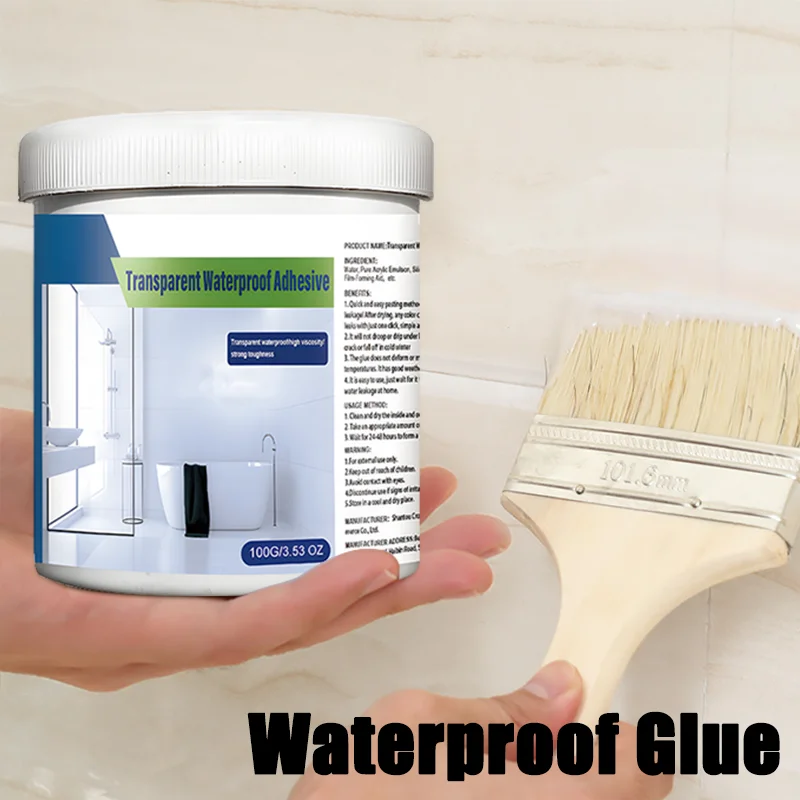 

Invisible Waterproof Agent Transparent Sealing Coating Leak-Free Glue Adhesive Strong Sealant Toilet Repair Tools 30g-500g